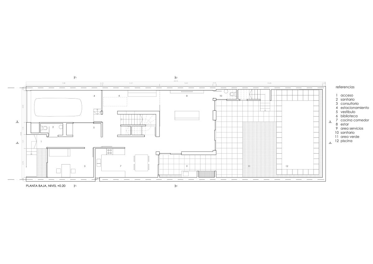 Vivienda Vega - Planta nivel +0,20